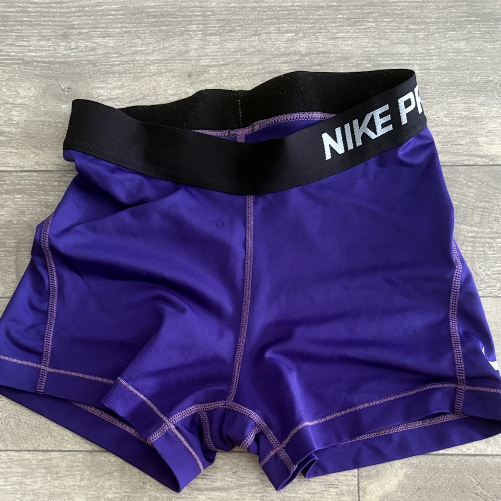 Nike Pro Purple Spandex Shorts